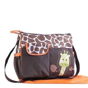 Diaper Bag - Giraffe Print with Changing P…